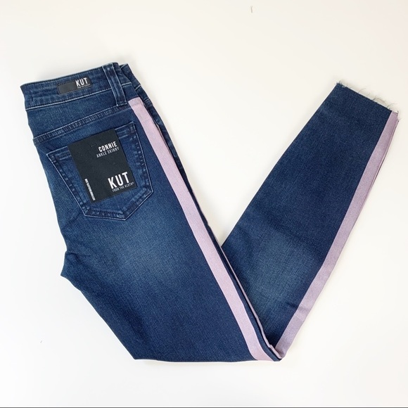 Kut from the Kloth Denim - KUT FROM THE KLOTH CIGARETTE STRIPED SKINNY JEANS